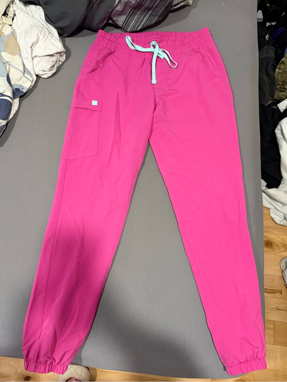 Women’s Hot Pink Drawstring Jogger Pants